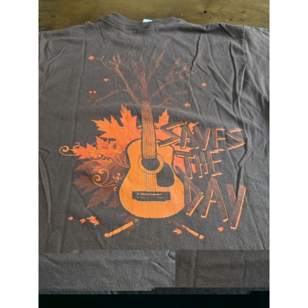 Vintage 00s Saves The Day Band Shirt Mens M FOTL BEST Emo Pop Punk Double Sided